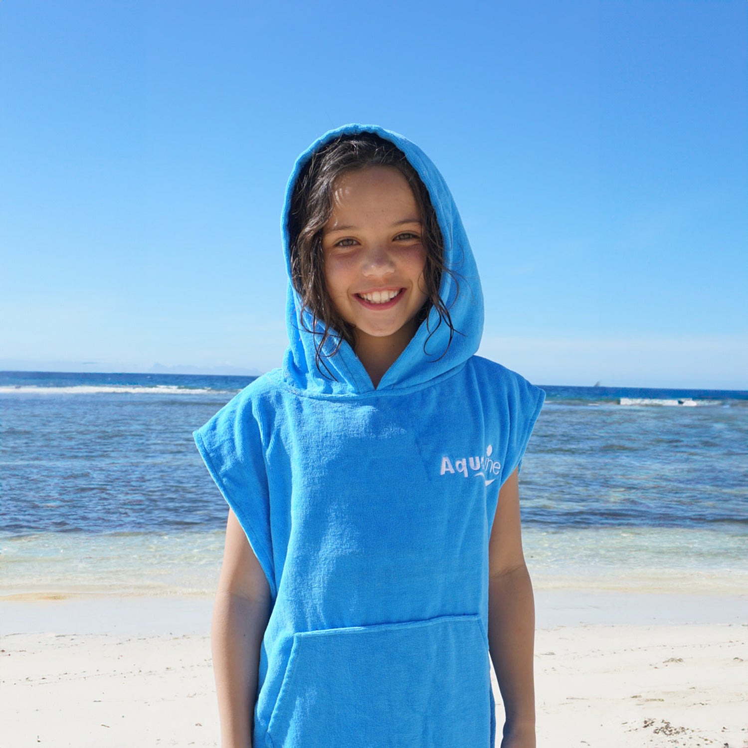 Aqualine Children's Poncho Towel | Childs Hooded Towel