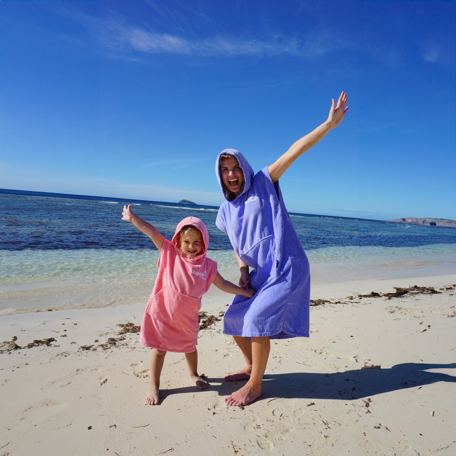 Aqualine Toddlers Poncho Towel | Toddler Hooded Towel