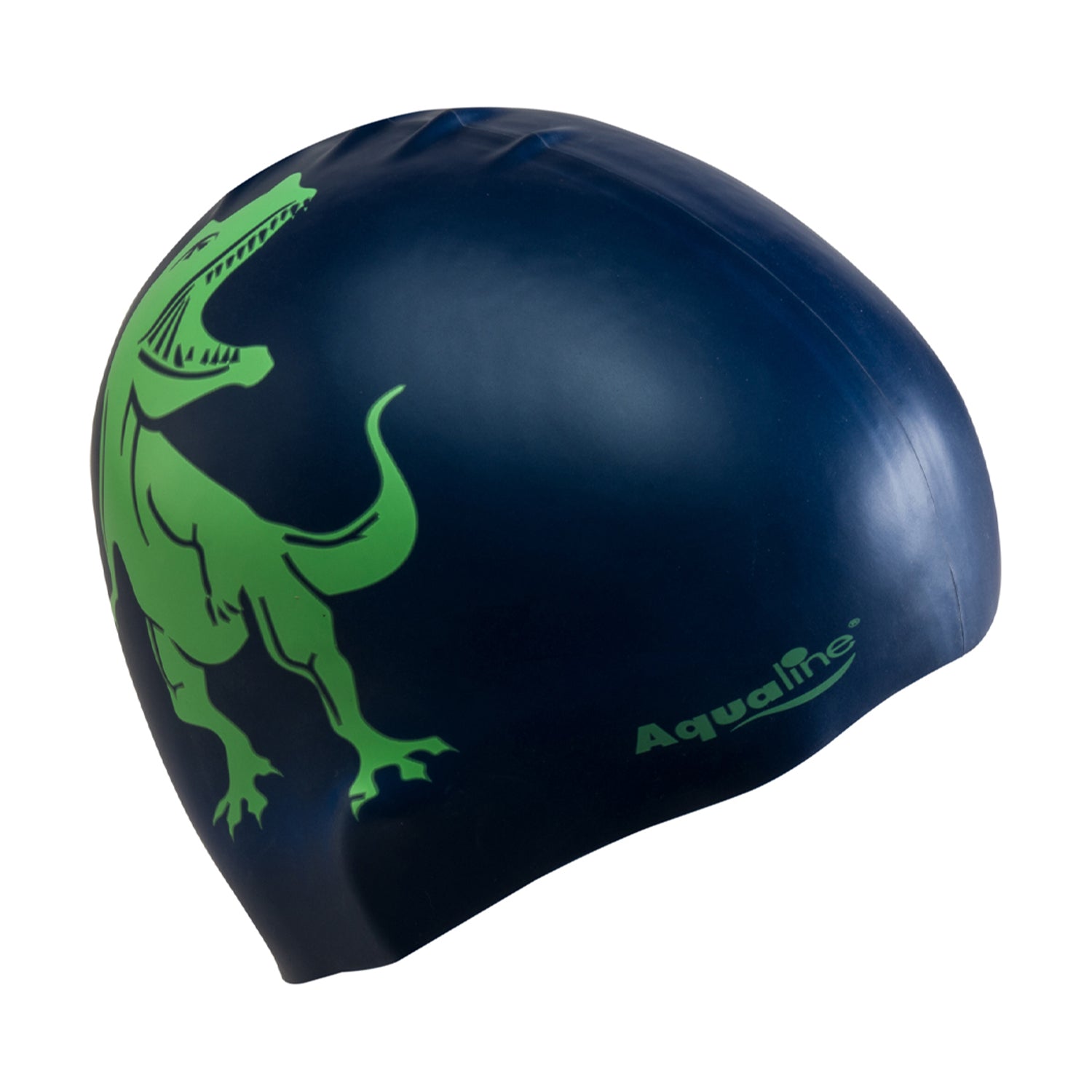 Aqualine Dinosaur Children's Silicone Swim Cap