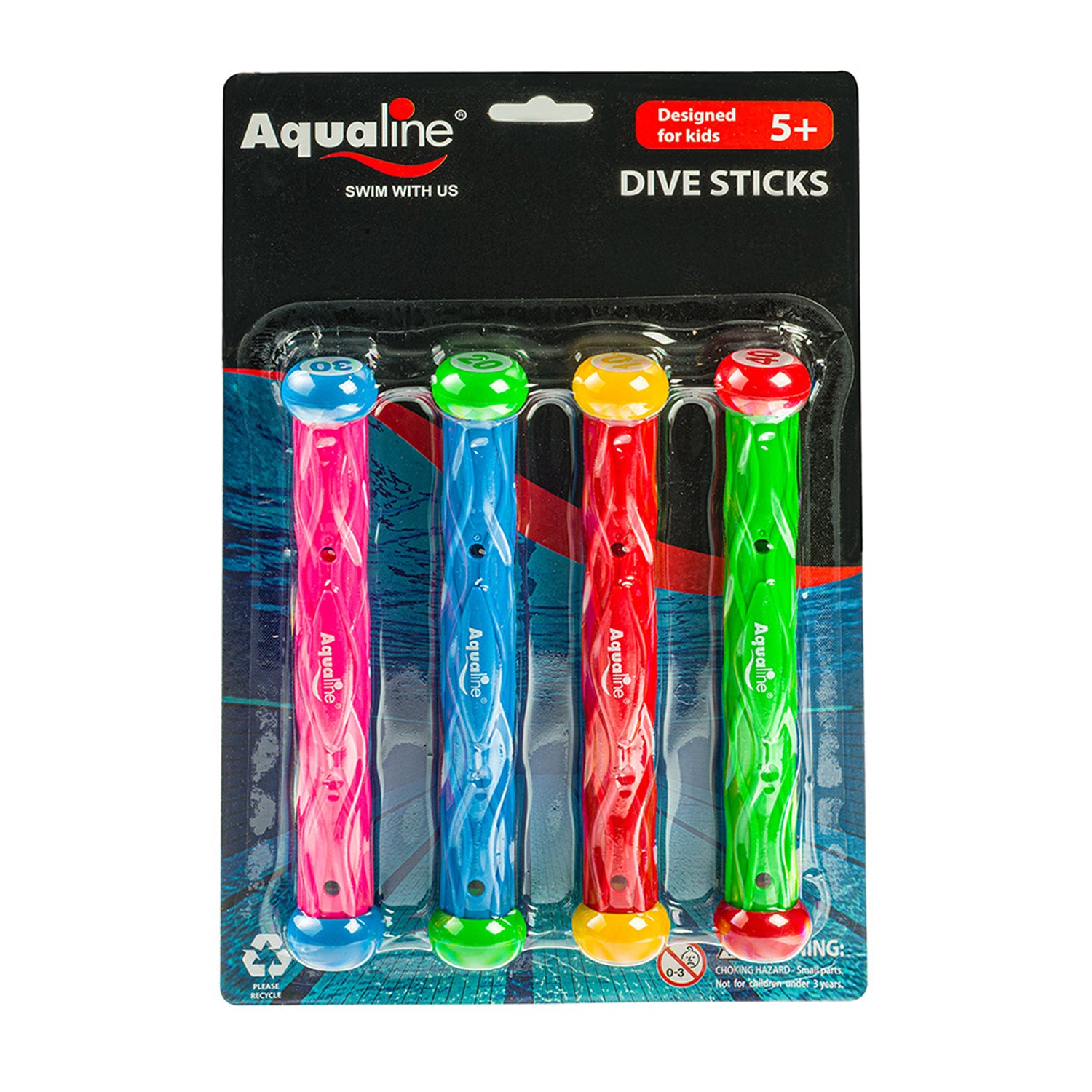 Aqualine Dive Stick Pool Toy (4 Pack)