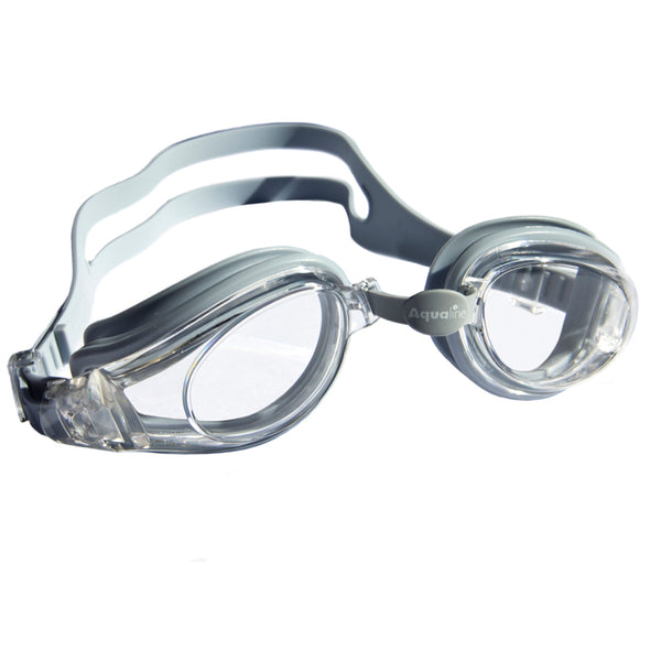 Aqualine Extreme Swimming Goggle Grey with Clear Lens