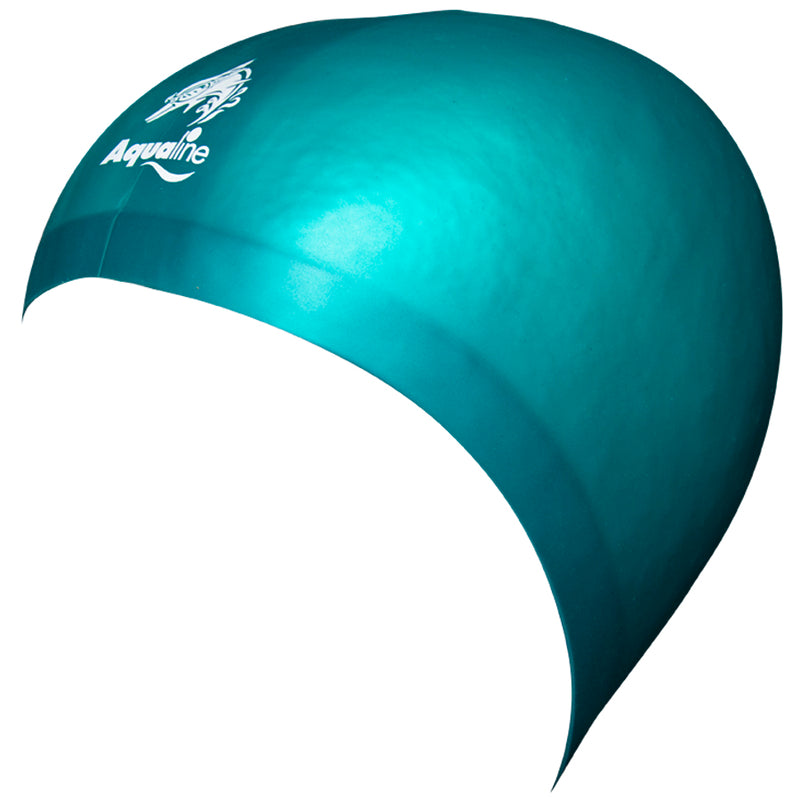 Aqualine Hydra-Seamless Silicone Swimming Caps Forest Green