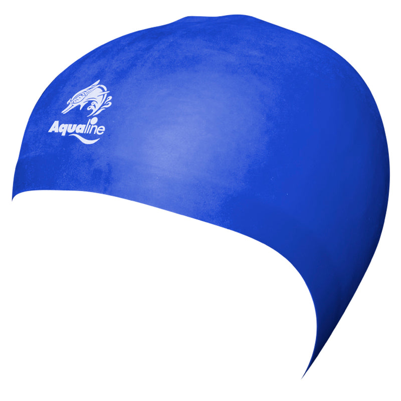 Aqualine Hydra-Seamless Silicone Swimming Caps Royal Blue