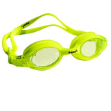 Aqualine Jellies Childrens Swimming Goggles Neon Green Frame and Stap with Green Lens