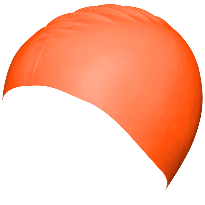 Aqualine Silicone Swimming Cap Orange