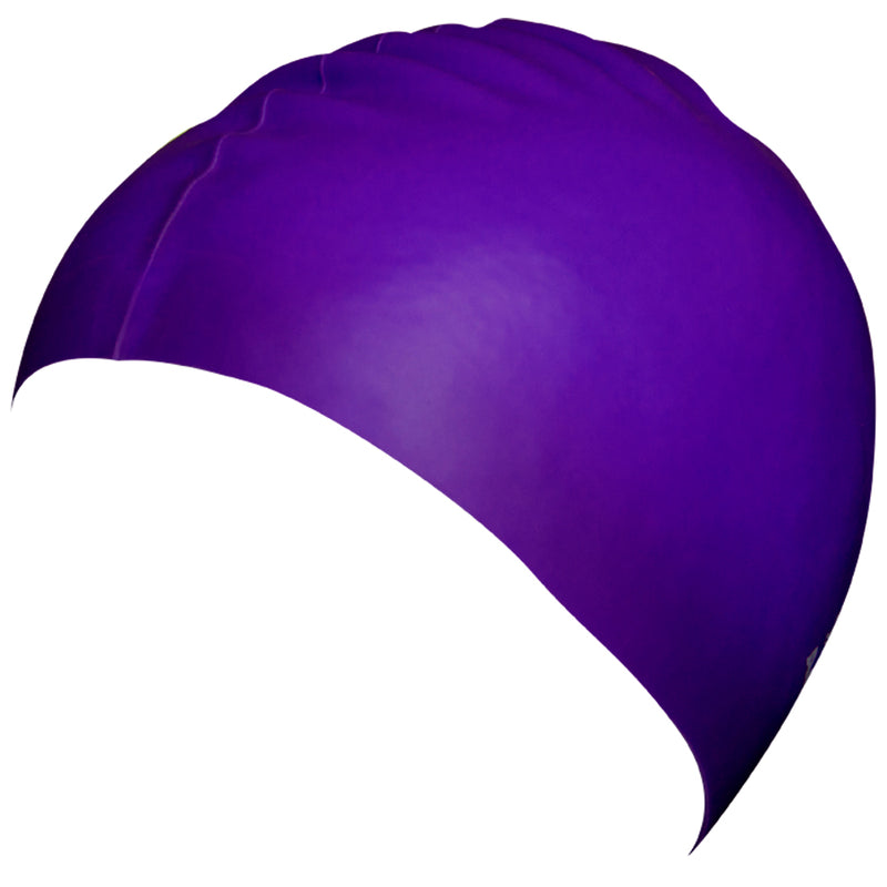 Aqualine Silicone Swimming Cap Purple