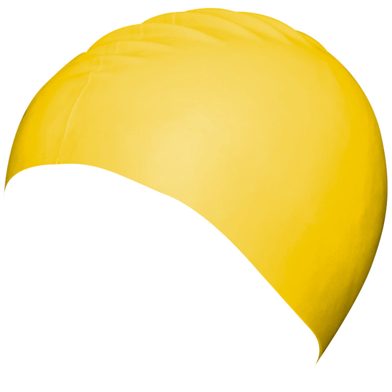 Aqualine Silicone Swimming Cap Yellow