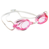 Aqualine Wahoo Childrens Performance GogglePink Lens and White Strap. 